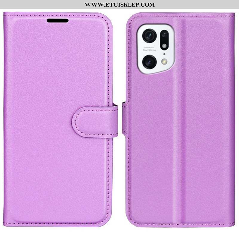 Etui Folio do Oppo Find X5 Klasyczny